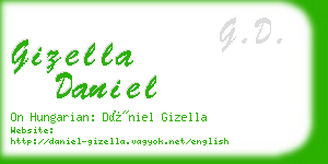 gizella daniel business card